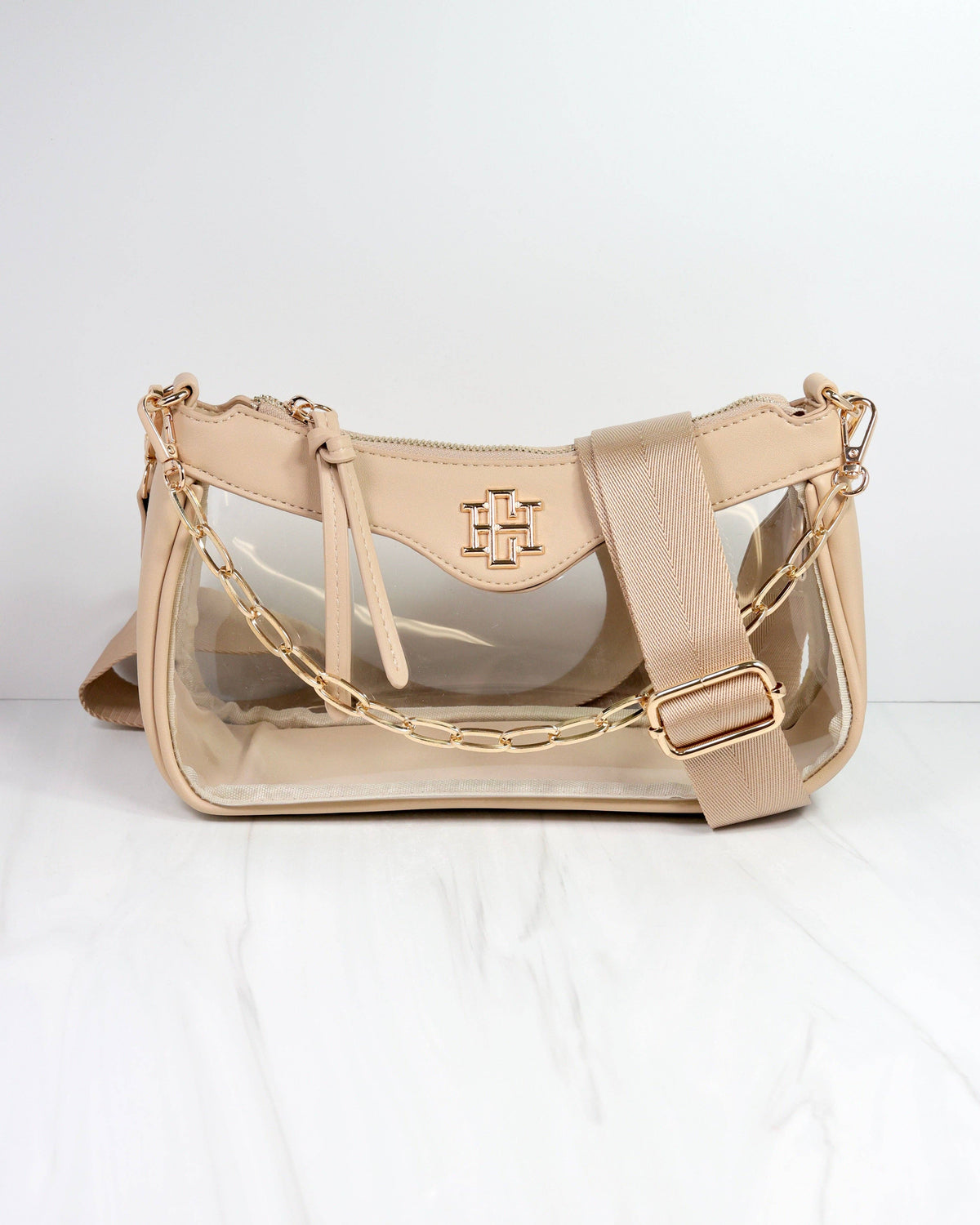 Cassidy Clear Crossbody NUDE