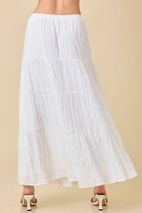 White Side Tie skirt