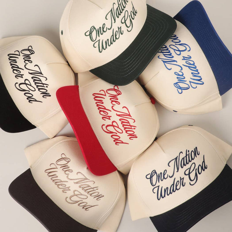 One Nation Under God Trucker Hat ( 3 colors)