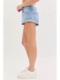 Krewes Cuffed Denim Shorts