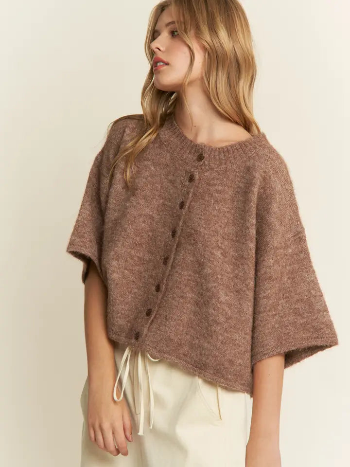 Louise Sweater Cardigan (mocha)