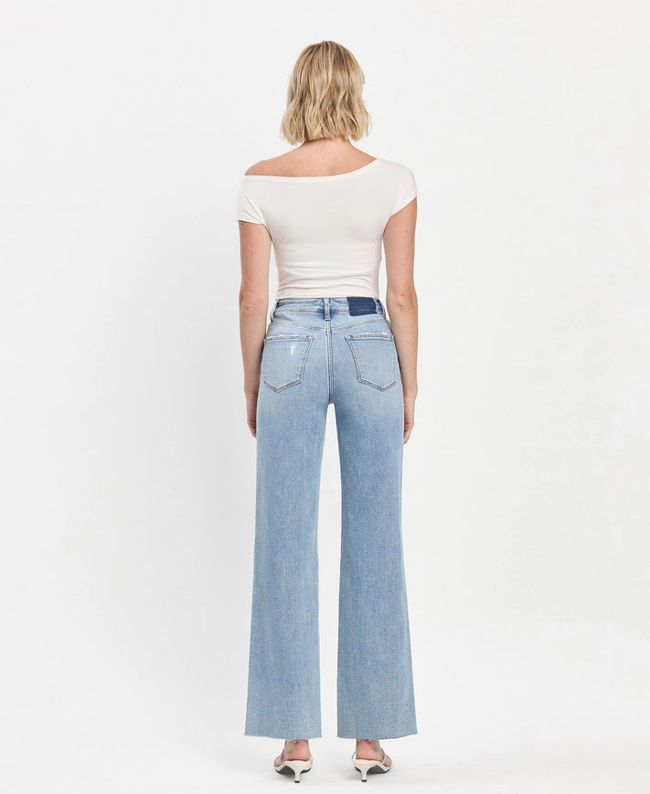 Cult Distressed Wide Leg Denim