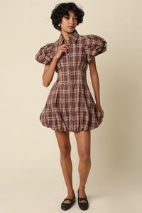 Jean Plaid Mini Dress
