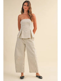Lola Striped Barrel Pants