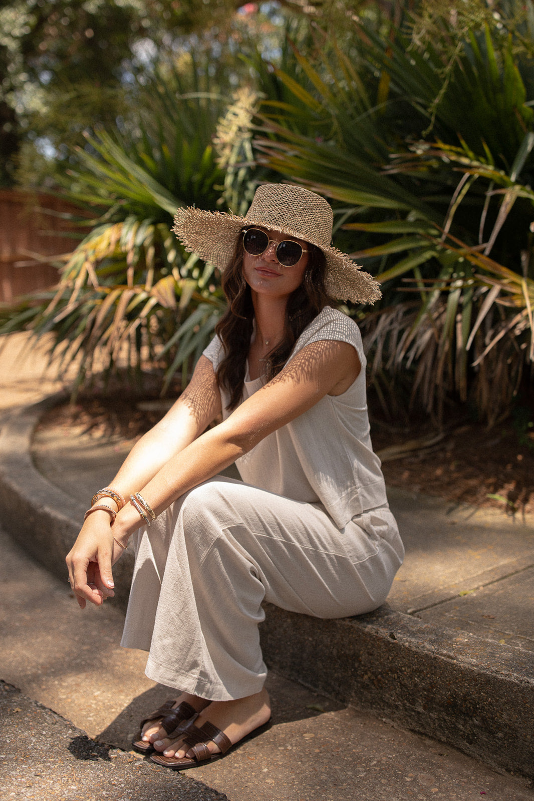 Classic Linen Top (sand beige)