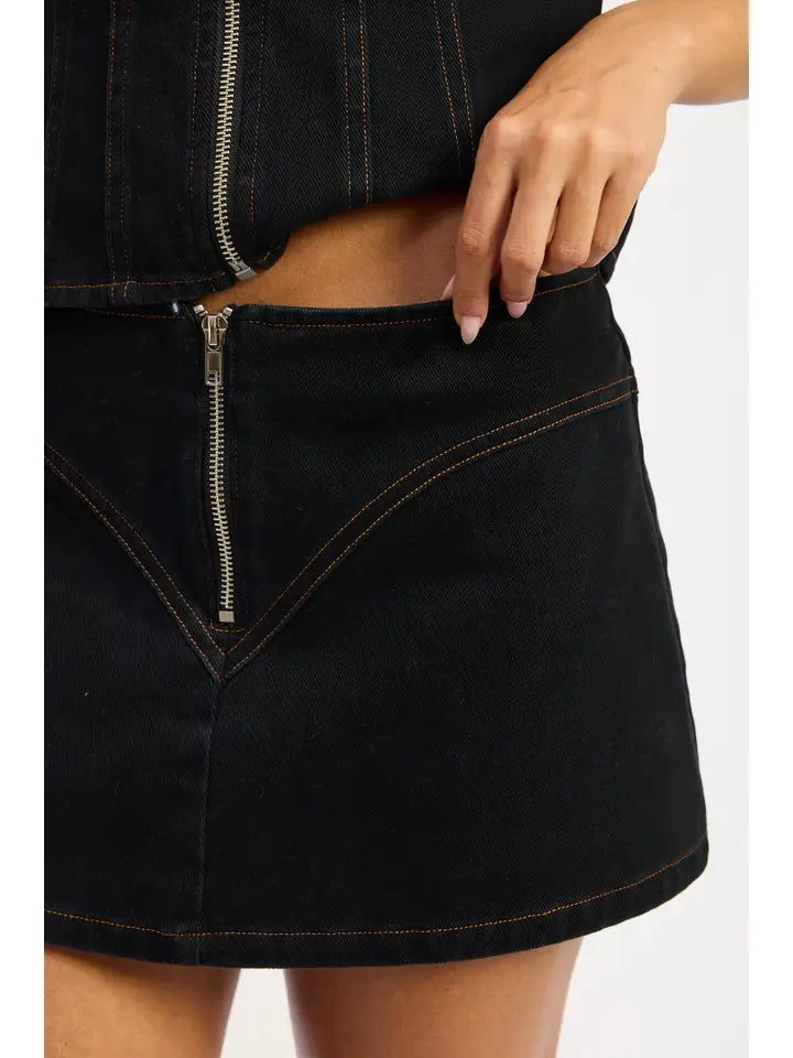 Rowie Lowrise Skirt (black)