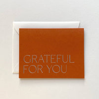 Grateful For You No. 21 Card (2 colors)