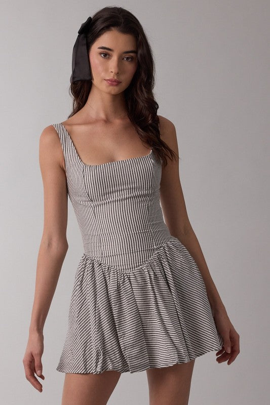 Samantha Striped Mini Dress