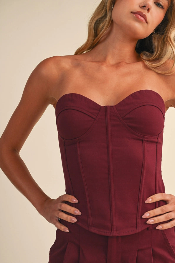 Flint Corset Pants (maroon)