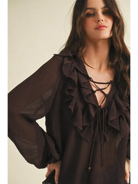 Marietta Blouse (chocolate)