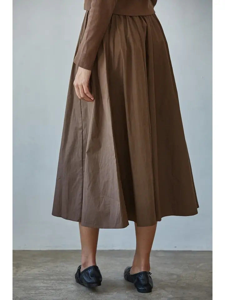 Baker Midi Skirt (brown)