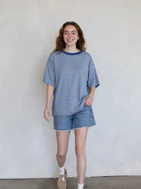 Blue Striped Tee