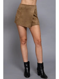 Suede Skort (tan)