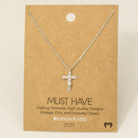 Gold Dipped Crucifix Cross Pendant Necklace - GEORGE-MARY'S