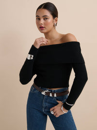 Pebble Dome Buckle Belt in Brown - GEORGE-MARY'S