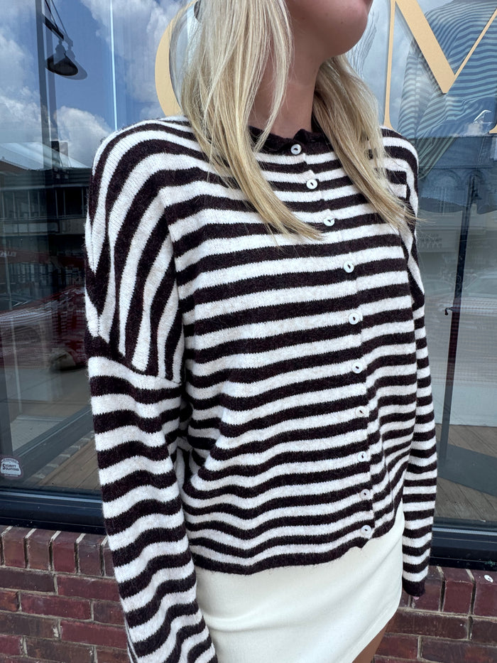 Piper Cardigan (dark wine) - GEORGE-MARY'S
