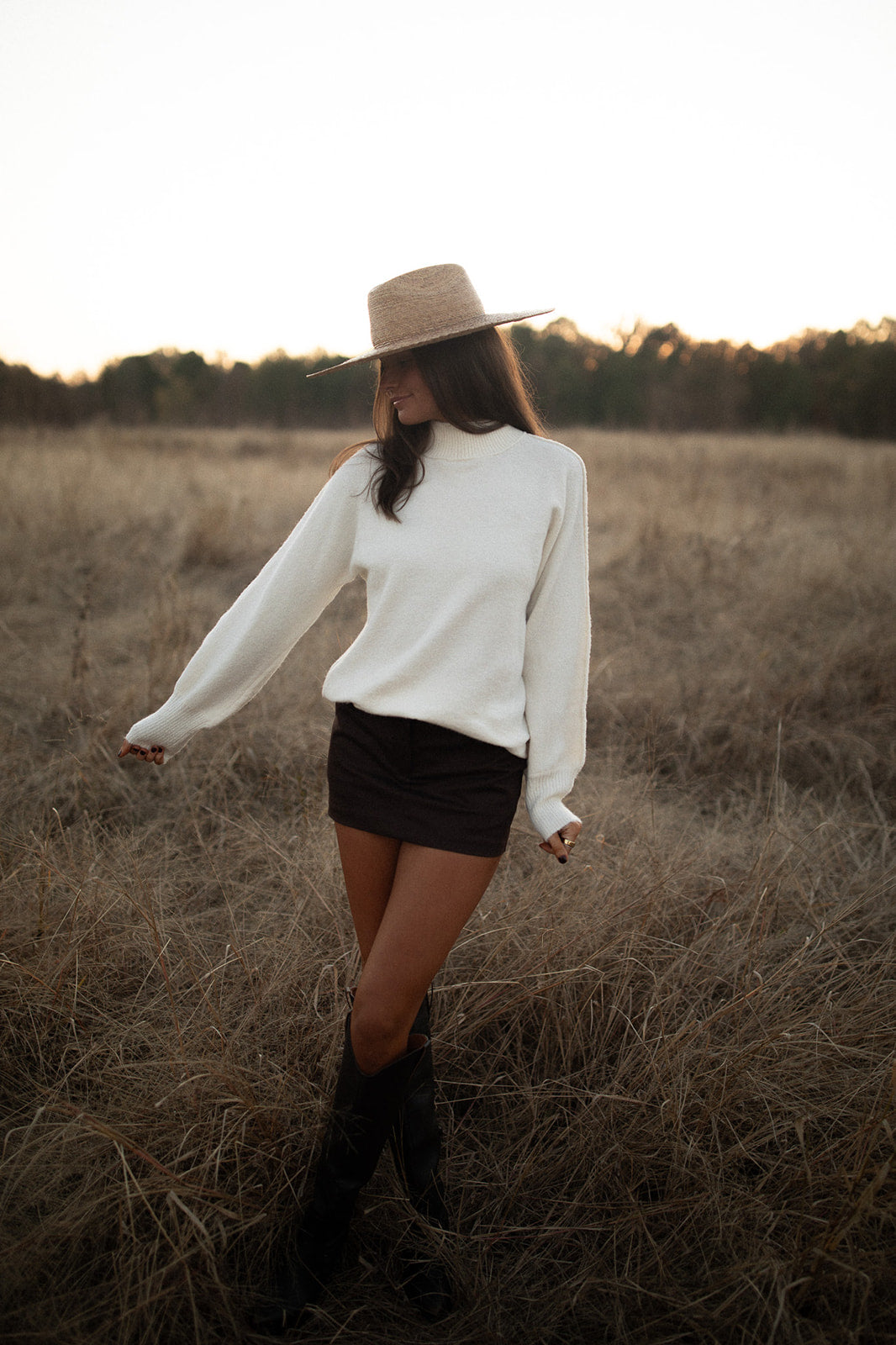 Balloon Sleeve Sweater (almond milk)