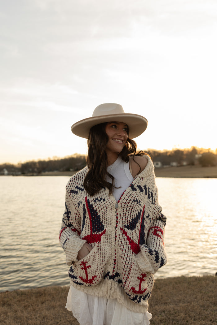 Sailboat Cardigan
