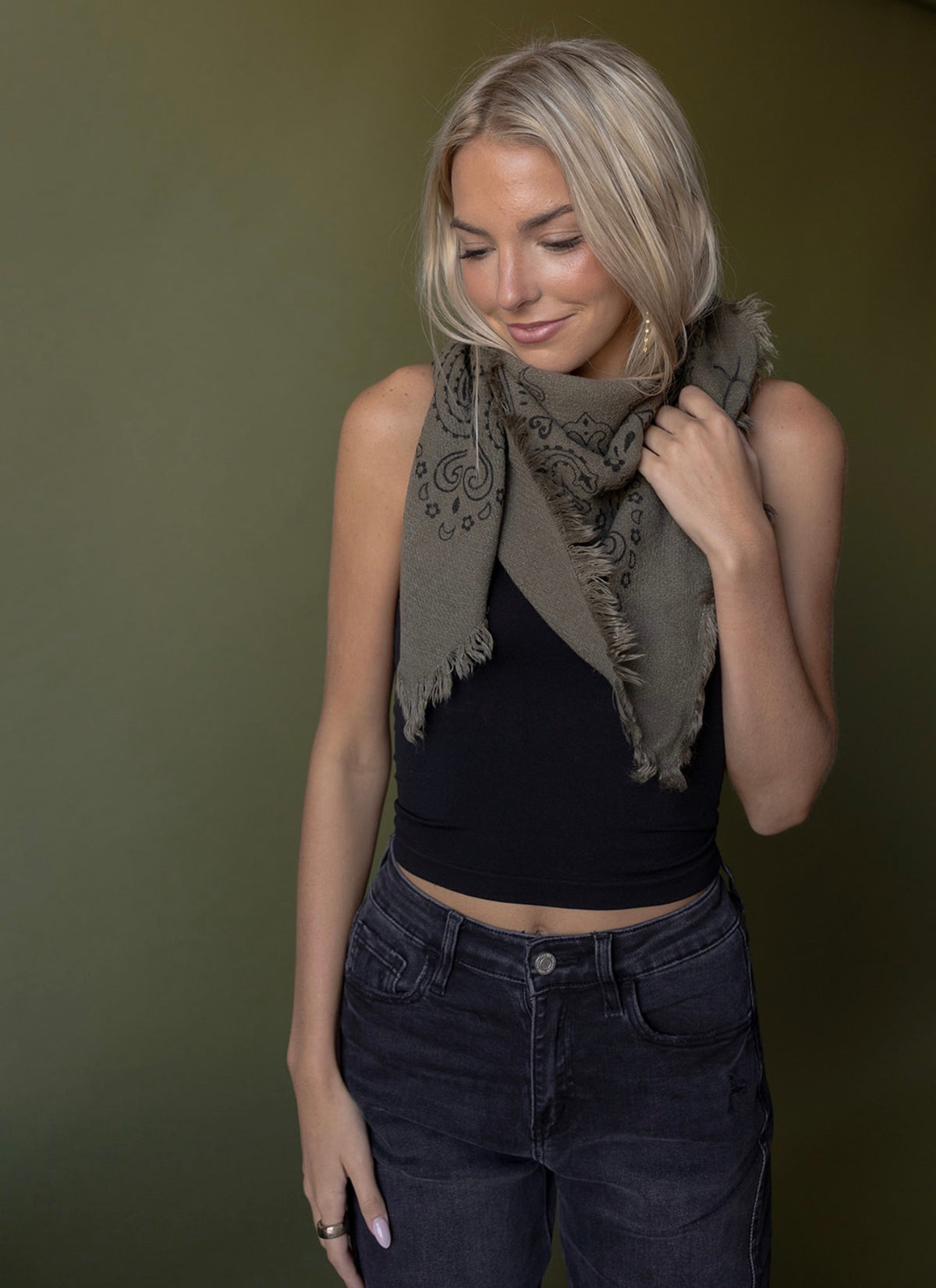 Paisley Print Scarf (4 colors)