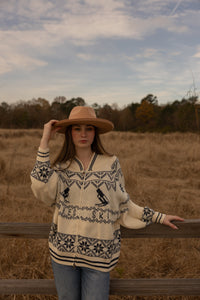 Apres Ski Sweater (cream/blue)