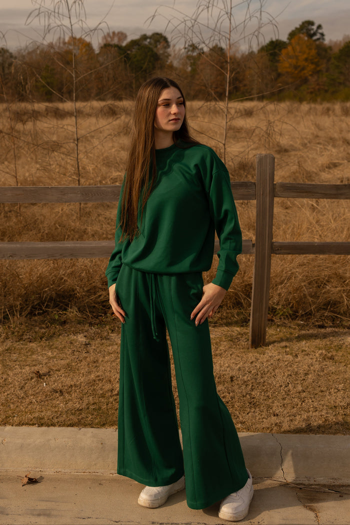 Scuba Drawstring Pants (hunter green)