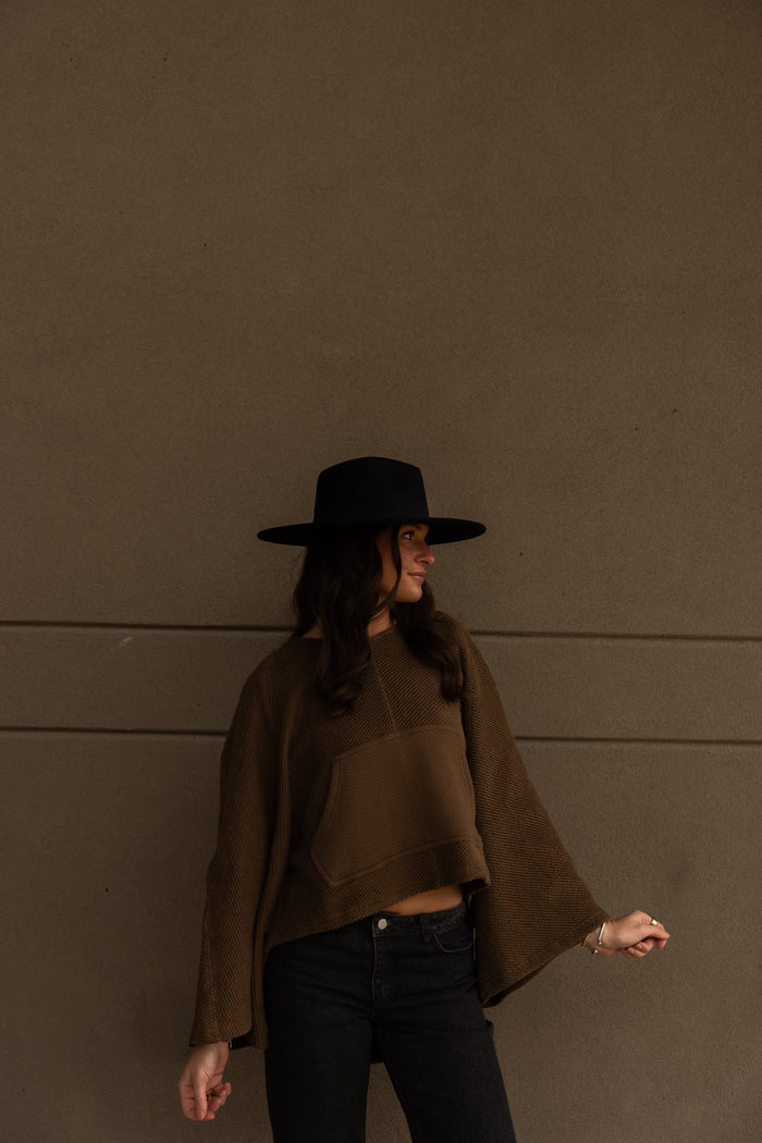 Maurin Hooded Sweater (brown)