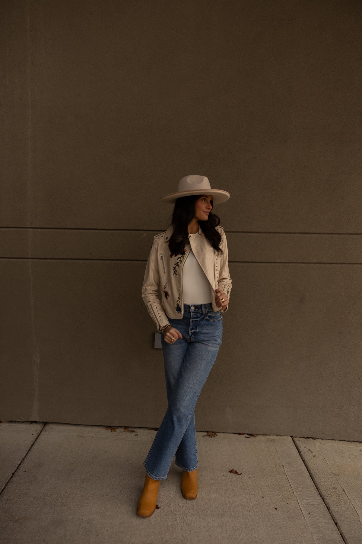 Floral Applique Bomber