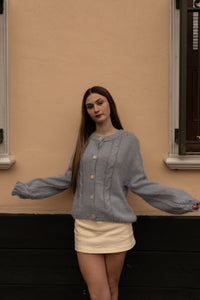 Coquette Cardigan (dusty blue)