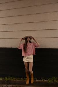 The Penny Cardigan (pink/ivory)