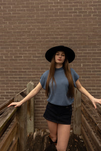 Rinse Denim Skort (indigo)