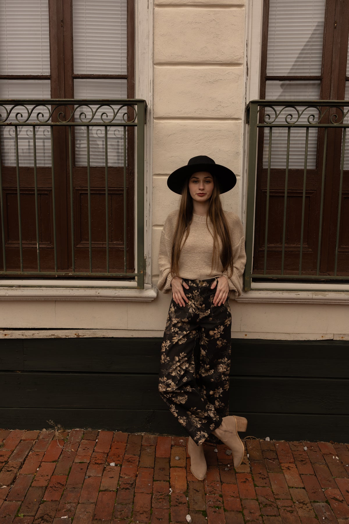 Floral Wide Leg Pants