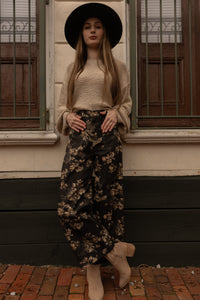 Floral Wide Leg Pants