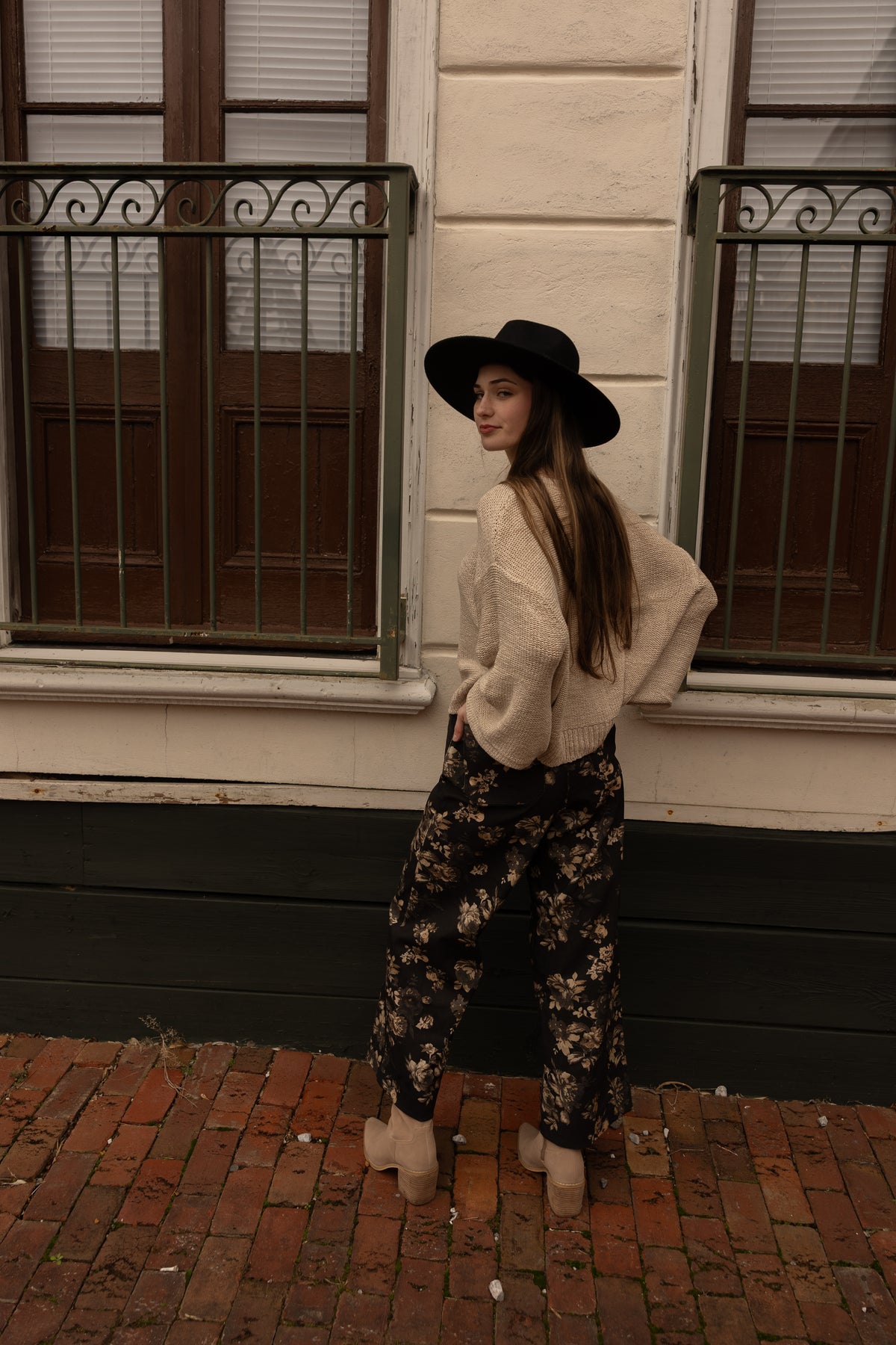 Floral Wide Leg Pants