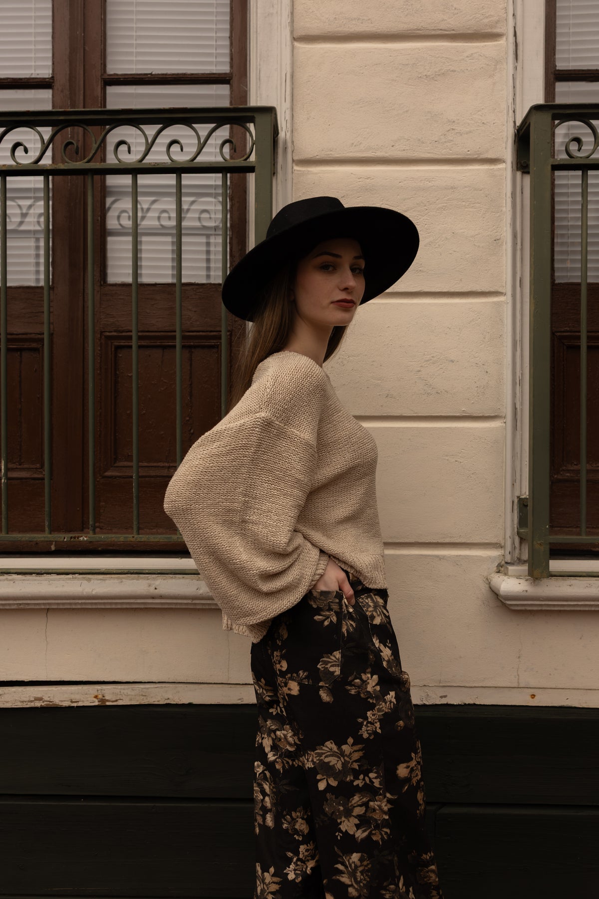 Floral Wide Leg Pants