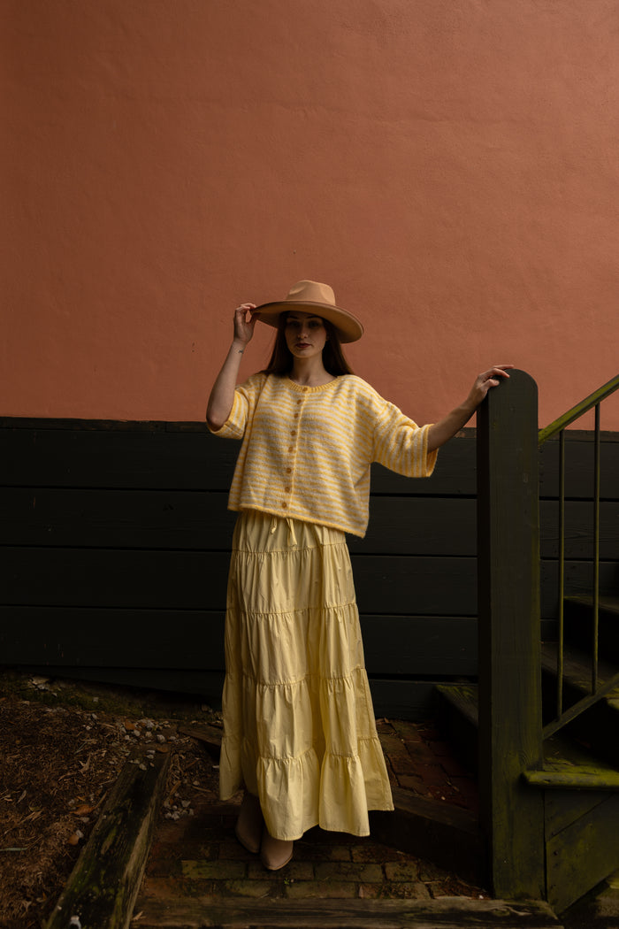 The Penny Cardigan (yellow/ivory)