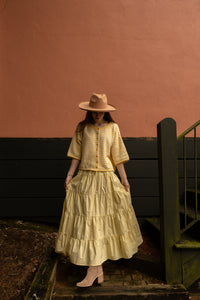 The Penny Cardigan (yellow/ivory)