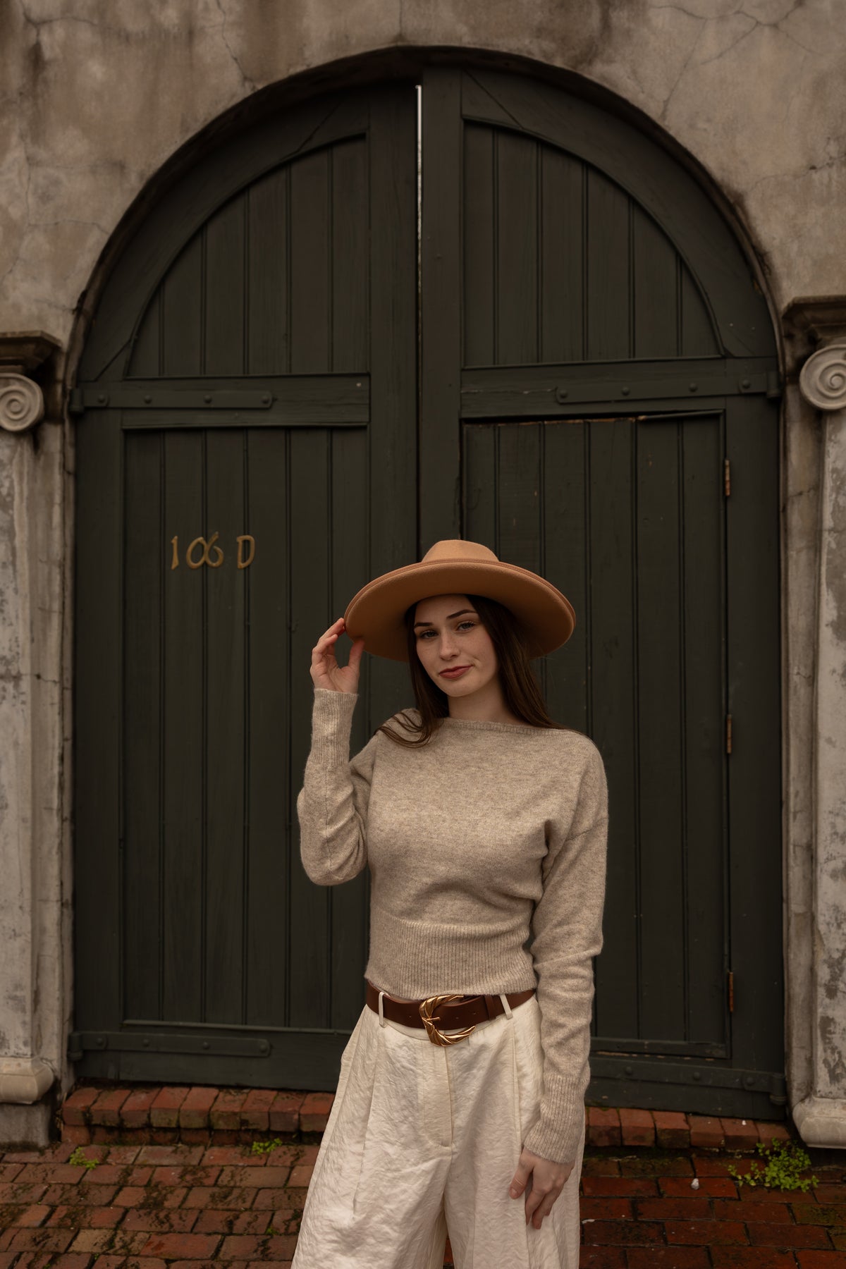 Arriella Off Shoulder Sweater (oatmeal)