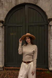Arriella Off Shoulder Sweater (oatmeal)