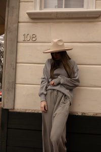 Darcy Wide Leg Joggers (sleet)