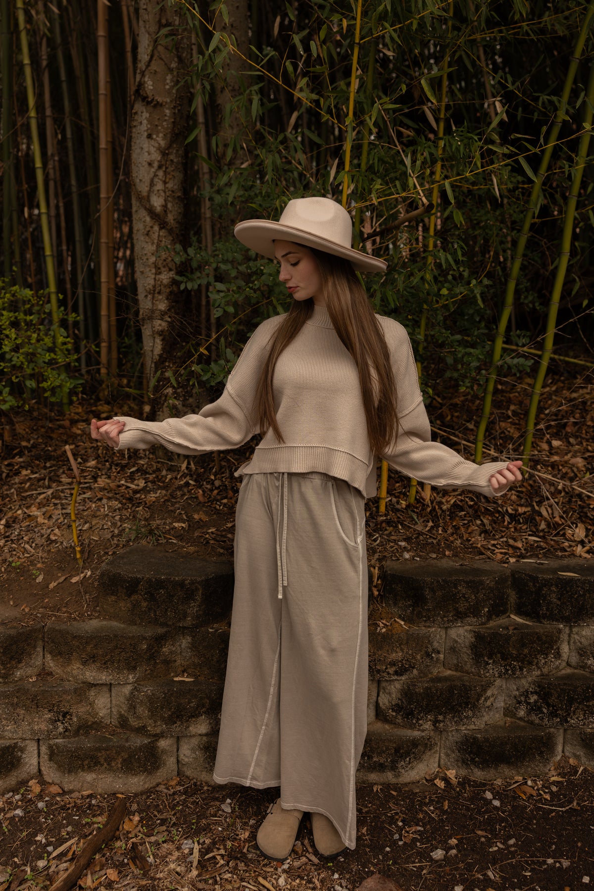 Darcy Wide Leg Joggers (ash mocha)