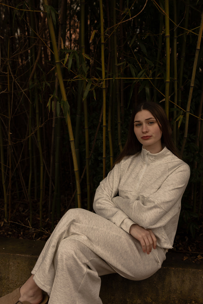 Harper Half Zip Sweatshirt (grey)