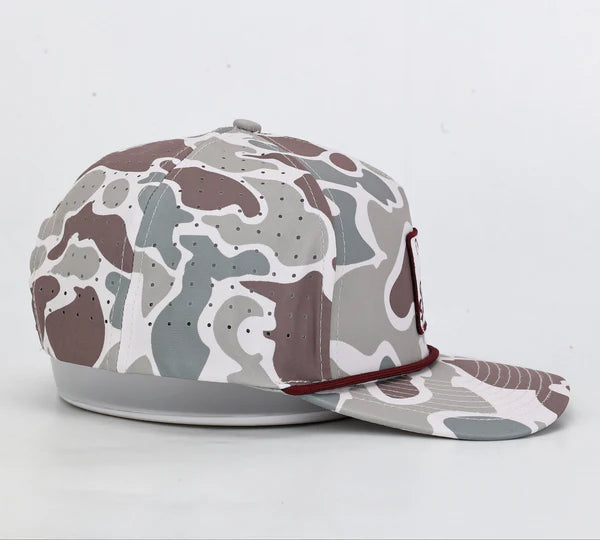 Mississippi State Bulldog Performance Rope Hat- Camo - GEORGE-MARY'S