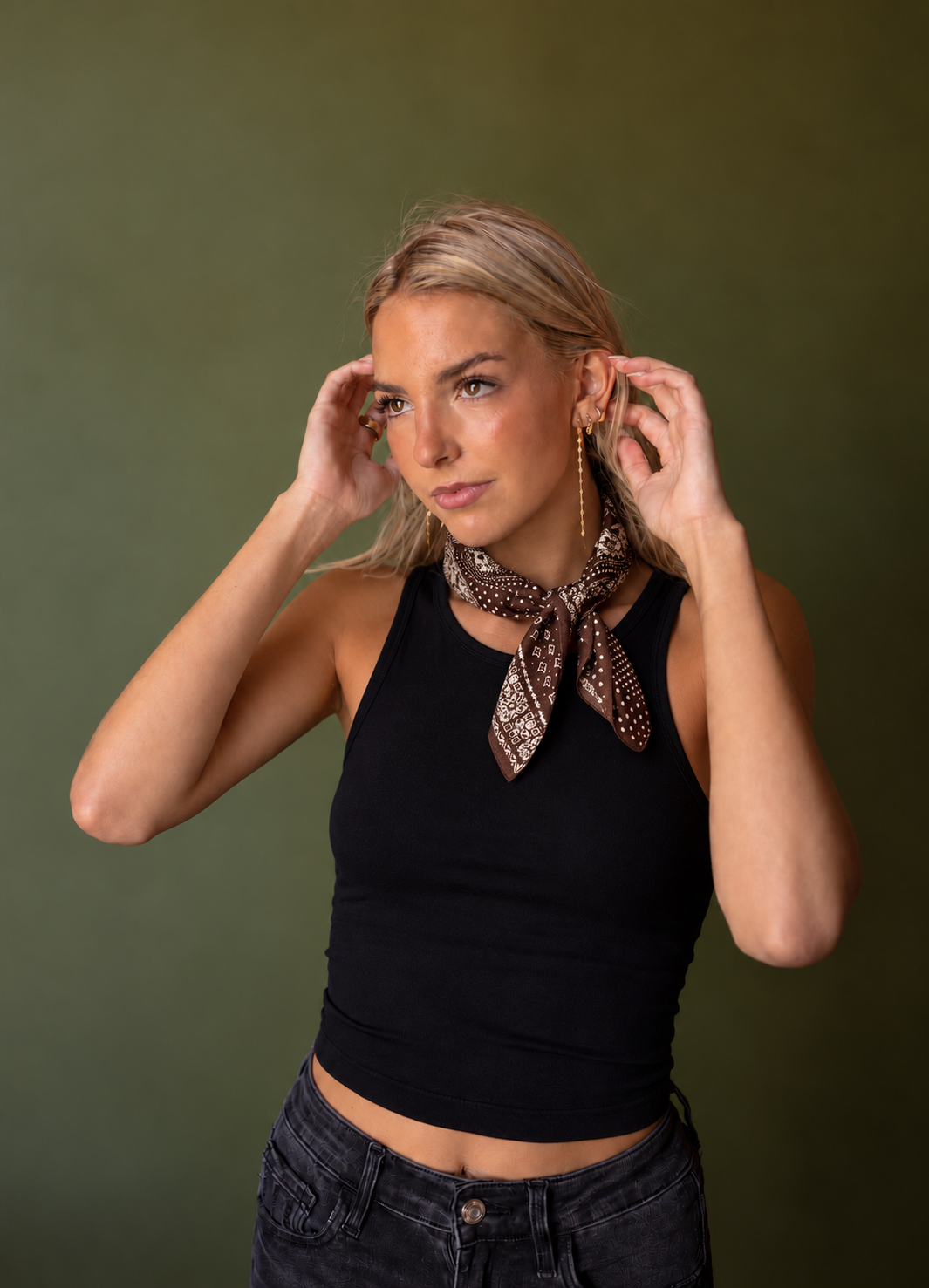 Cotton Effect Scarf (cafe)