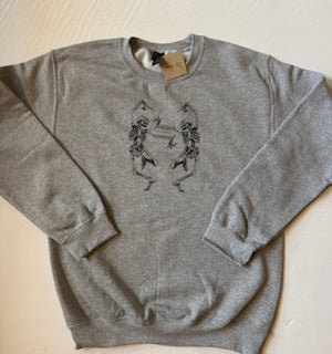Skeleton Sweatshirt (heather grey)