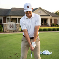 Mississippi State Performance Rope Hat- White - GEORGE-MARY'S