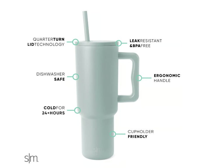 SIMPLE MODERN Trek Tumbler (sea glass sage)