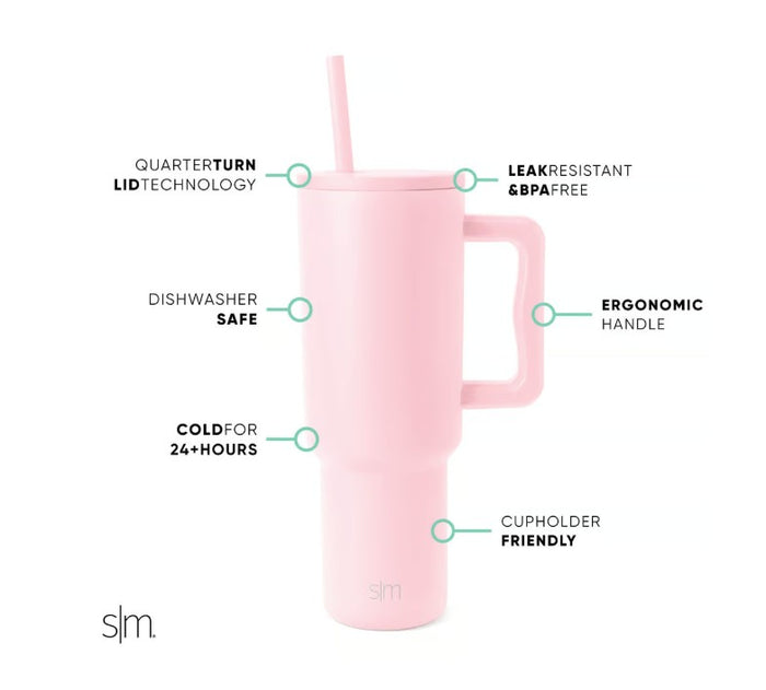 SIMPLE MODERN Trek Tumbler (blush)