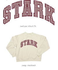 STARK Gingham Mockneck Sweatshirt - GEORGE-MARY'S