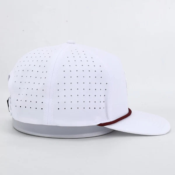 Mississippi State Performance Rope Hat- White - GEORGE-MARY'S