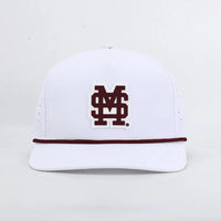Mississippi State Performance Rope Hat- White - GEORGE-MARY'S
